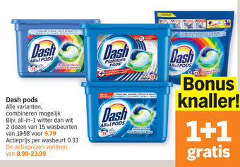Albert Heijn Dash pods aanbieding