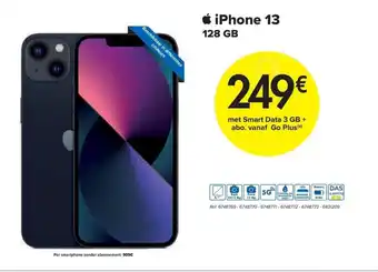 Carrefour Apple iPhone 13 128GB aanbieding