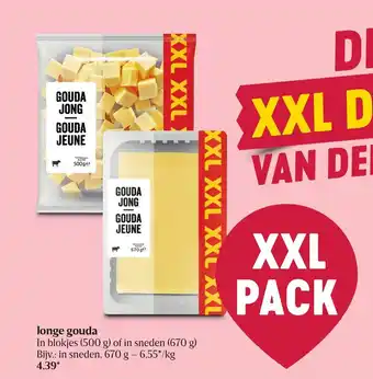 Delhaize Jonge Gouda In Blokjes 500g of in sneden 670g aanbieding