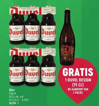 Delhaize Duvel Bier 6 x 33 cl aanbieding