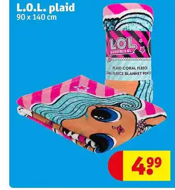 Kruidvat Lol plaid aanbieding