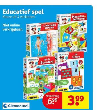 Kruidvat Educatief spel aanbieding