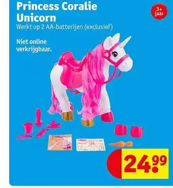 Kruidvat Princess coralie unicorn aanbieding
