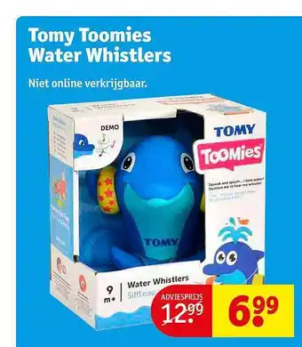Kruidvat Tomy toomies water whistlers aanbieding