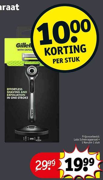 Kruidvat Gillette aanbieding