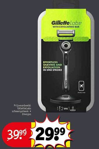 Kruidvat Gillette labs aanbieding