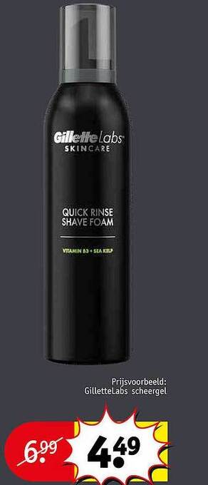 Kruidvat Gillette labs skincare aanbieding