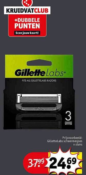 Kruidvat Gillette labs aanbieding