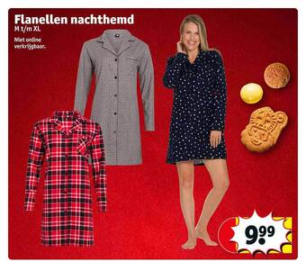 Kruidvat Flanellen nachthemd aanbieding