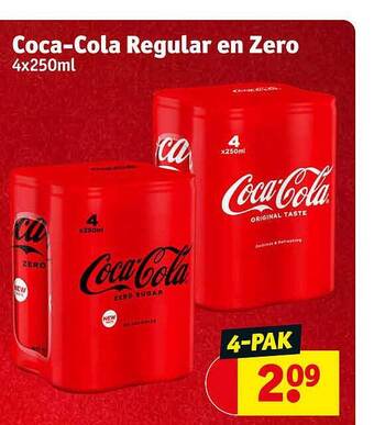 Kruidvat Coca-cola regular en zero aanbieding
