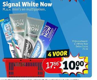 Kruidvat Signal white now aanbieding