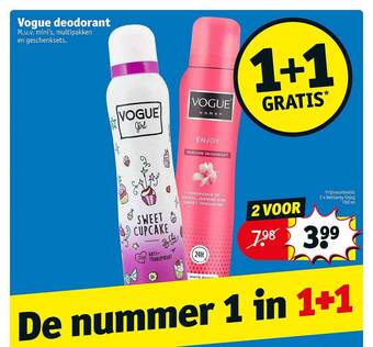 Kruidvat Vogue deodorant aanbieding