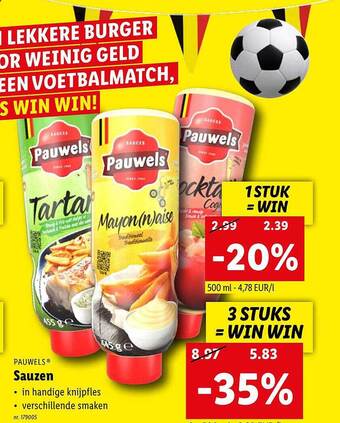 Lidl Pauwels sauzen aanbieding
