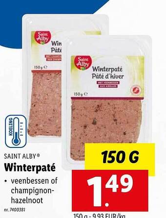 Lidl Saint alby winterpaté aanbieding