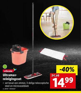 Lidl Vileda ultramaxreinigingsset aanbieding