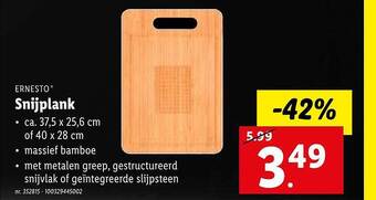 Lidl Ernesto snijplank aanbieding