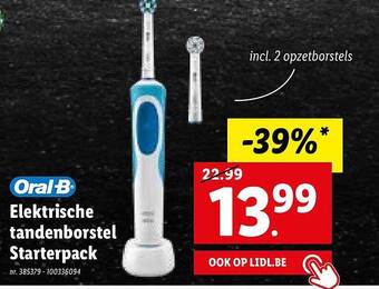 Lidl Oralb elektrische tandenborstel starterpack aanbieding