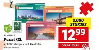 Lidl Playtive puzzel xxl aanbieding