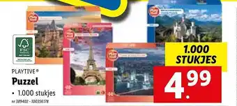 Lidl Playtive puzzel aanbieding