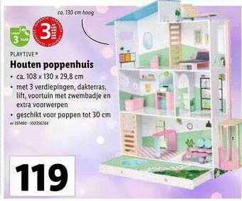 Playtive houten poppenhuis