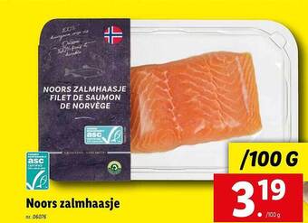 Lidl Noors zalmhaasje aanbieding
