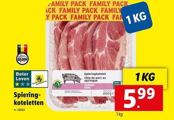 Lidl Spieringkoteletten aanbieding