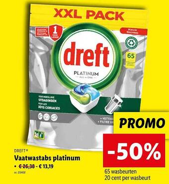 Dreft vaatwastabs platinum