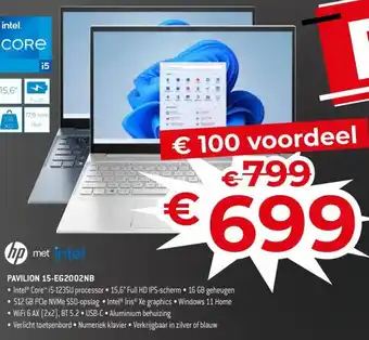 Exellent HP pavilion15-EG2002NB aanbieding
