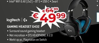 Exellent Logitech gaming headset G432 aanbieding