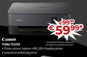 Exellent Canon pixma TS5350 aanbieding