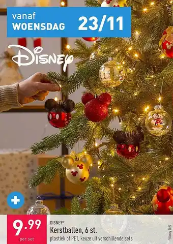 ALDI Disney kerstballen, 6st aanbieding