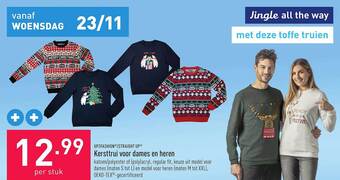 ALDI Kersttrui voor dames en heren aanbieding