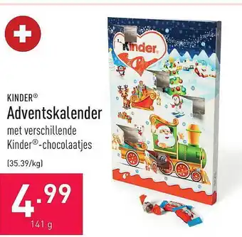 ALDI Kinder adventskalender aanbieding