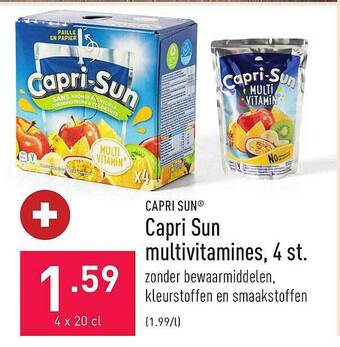 ALDI Capri sun multivitamines, 4 st aanbieding
