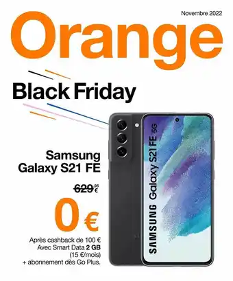 Orange Samsung galaxy s21 fe aanbieding