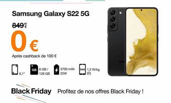 Orange Samsung galaxy s22 5g aanbieding
