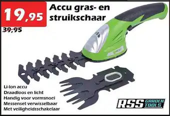 Accu gras en struikschaar