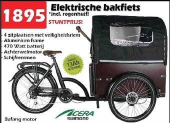 iTEK Elektrische bakfiets aanbieding