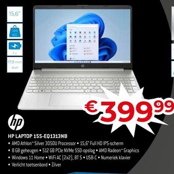 Exellent HP laptop 15S-EQ1313NB aanbieding