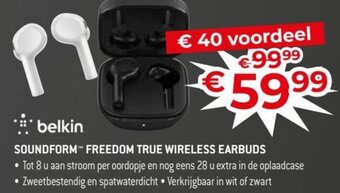 Exellent Belkin soundform freedom true wireless earbuds aanbieding