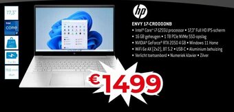 Exellent HP envy 17-CR0000NB aanbieding