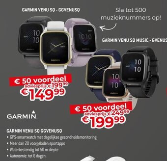 Exellent Garmin venu SQ GGVENUSQ aanbieding