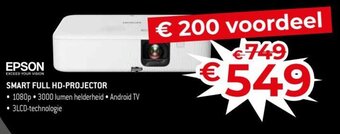 Exellent Epson smart full HD-projector aanbieding