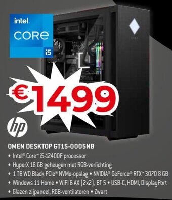 Exellent HP omen desktop GT15-0005NB aanbieding