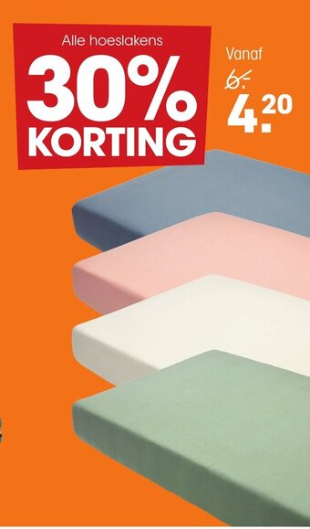 Kwantum Alle hoeslakens aanbieding
