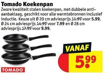Kruidvat Tomado koekenpan aanbieding