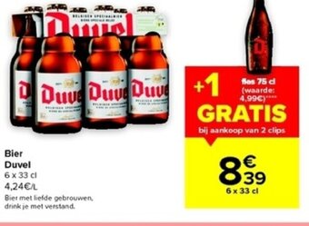 Carrefour Market Duvel Bier 6 x 33cl aanbieding