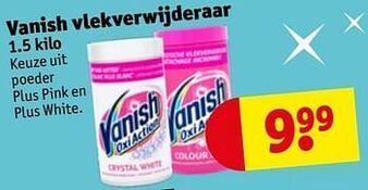 Kruidvat Vanish vlekverwijderaar aanbieding