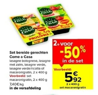 Carrefour Market Come a Casa Set Bereide Gerechten aanbieding