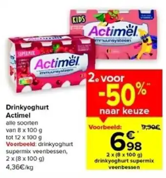 Actimel Drinkyoghurt Alle Soorten van 8 x 100g tot 12 x 100g